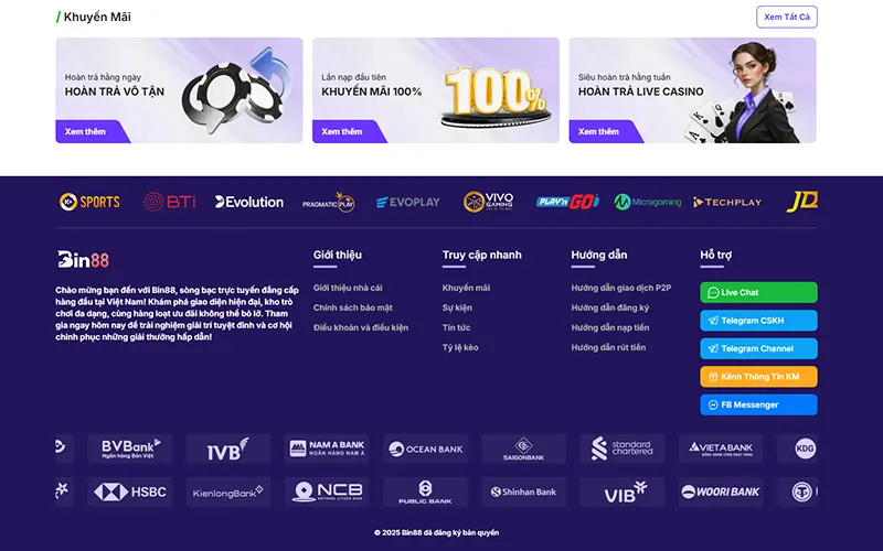 BIN88 14 Hỗ trợ viên BIN88 chăm sóc người chơi qua Livechat, Zalo, Telegram