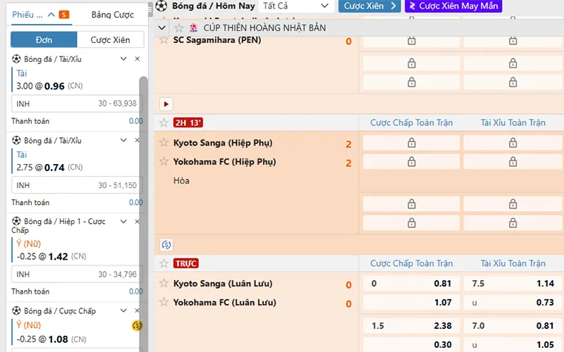 Thể Thao BIN88 3 Thống kê phiên cược trong Thể Thao BIN88